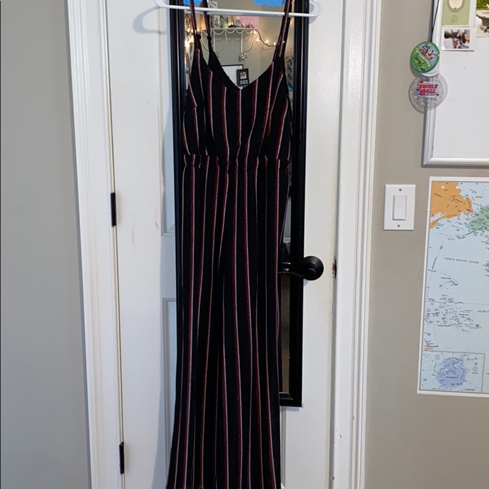STRIPED JUMPSUIT